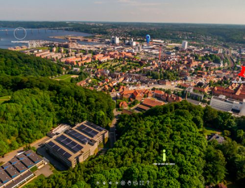 360º luftfoto af by – Vejle