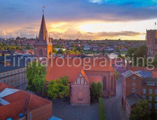 Luftfoto af Sct Nicolai kirke